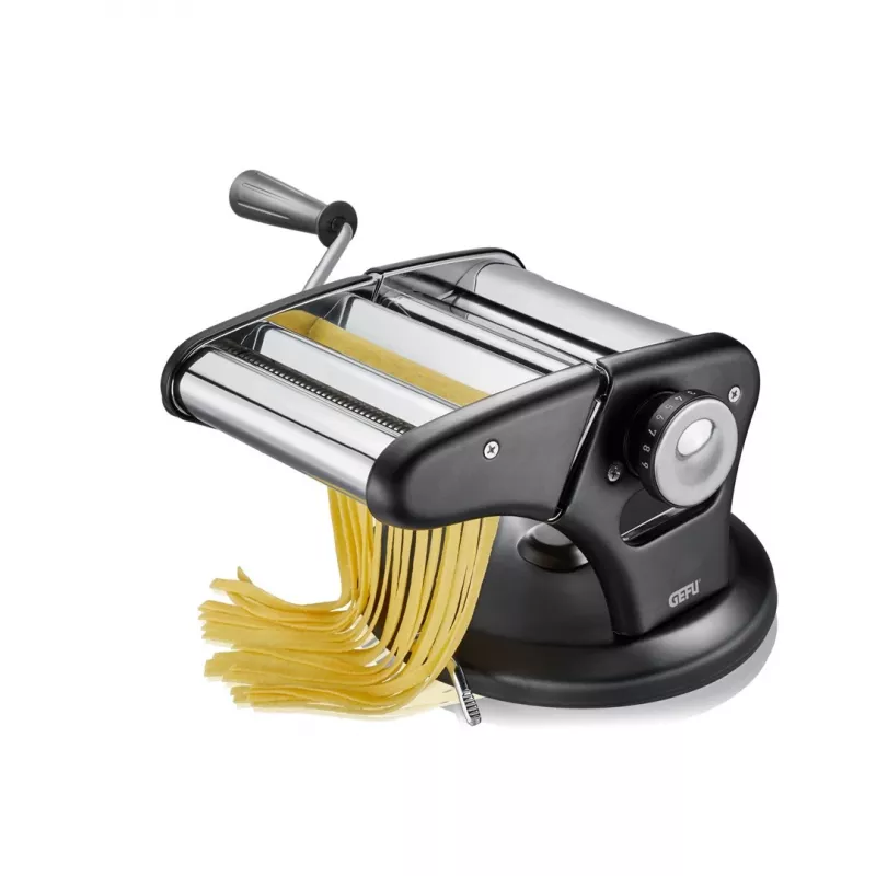Handmatige pastamachine GEFU G-29401 met verstelbare dikte-instelling, RVS-walsen