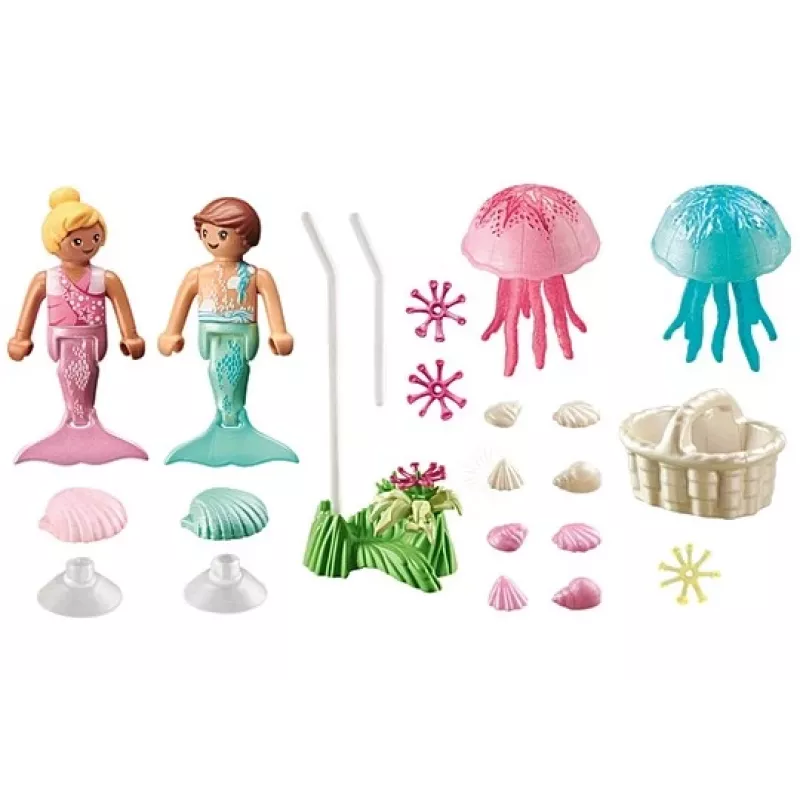 Figurenset Princess Magic 71504 zeemeerminnen-kinderen met kwallen