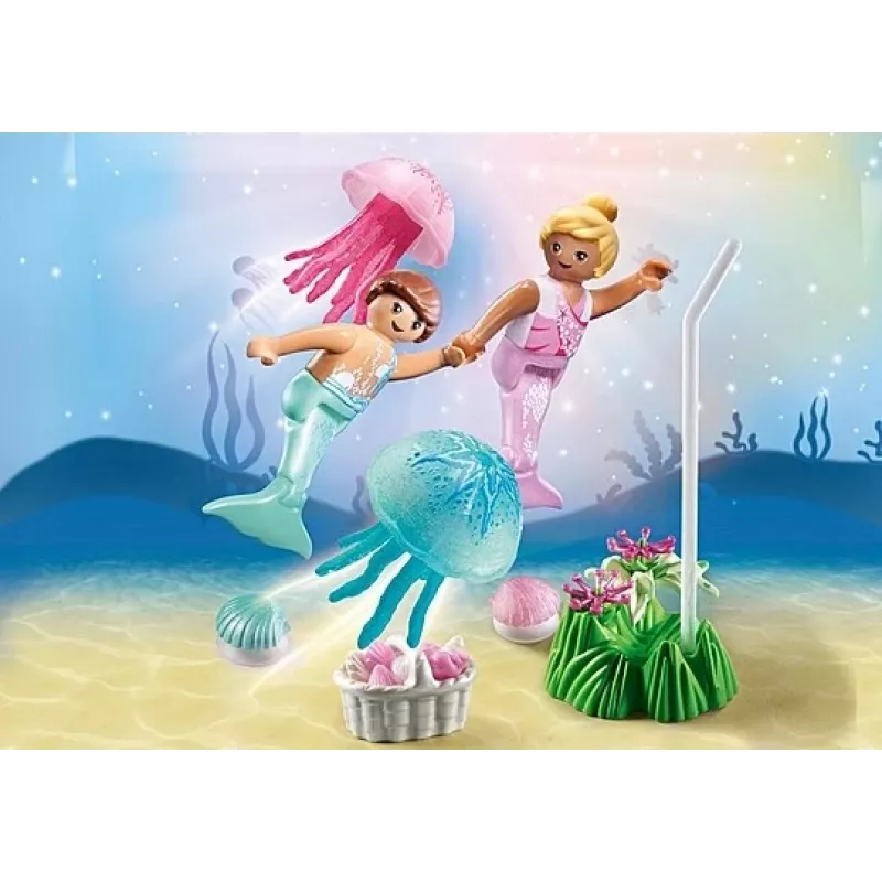 Figurenset Princess Magic 71504 zeemeerminnen-kinderen met kwallen