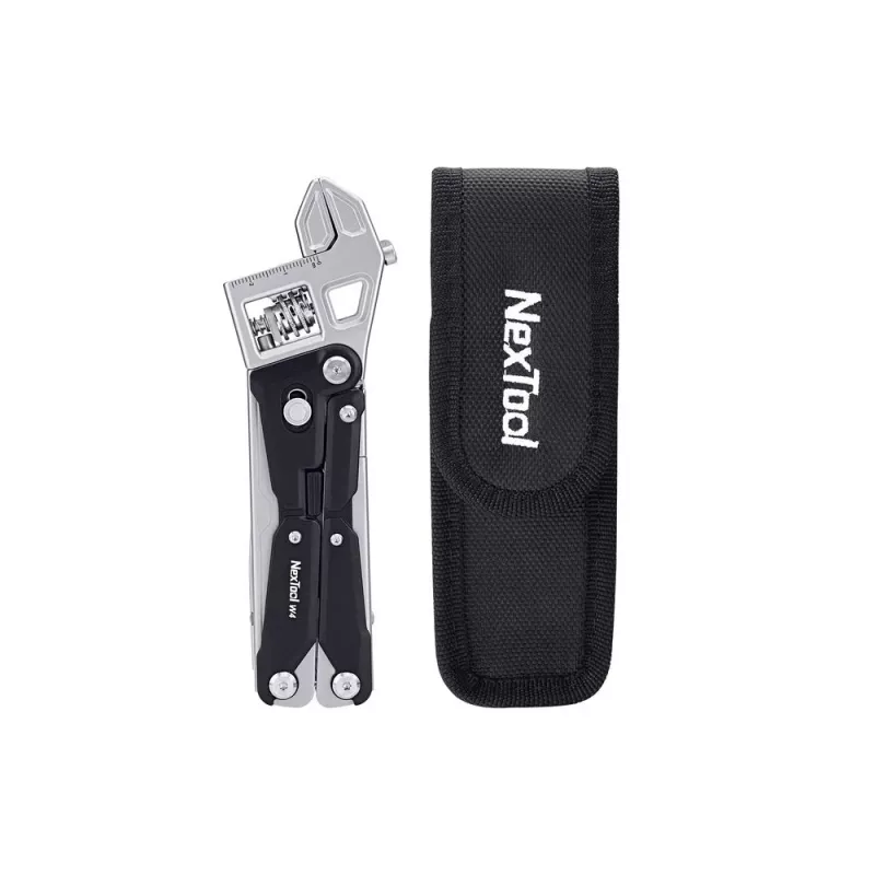 Multitool verstelbare schroefsleutel Nextool NE20362A - aluminium behuizing, 11 gereedschappen, 207 mm uitgeklapt, 153 mm ingeklapt, 313 g