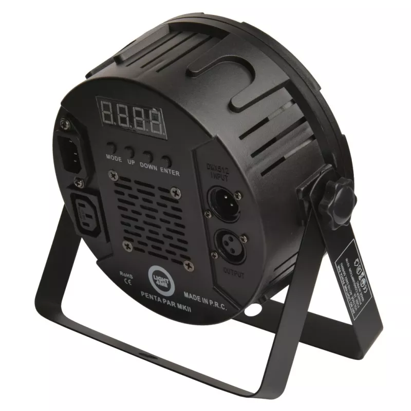 LIGHT4ME PENTA PAR 8x12W MKII RGBWA- RGB LED-schijnwerper