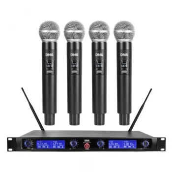 DNA WM4 Vocal Set - set (zendmicrofoon, 4x handzender, UHF-geluidssysteem)