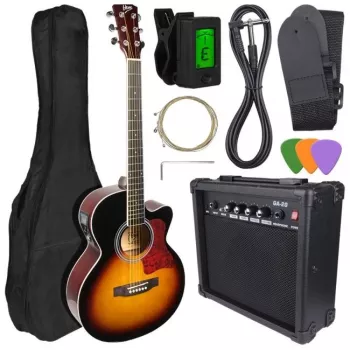 V-TONE EAG SET SB - set (4/4 elektro-akoestische gitaar + versterker), sunburst