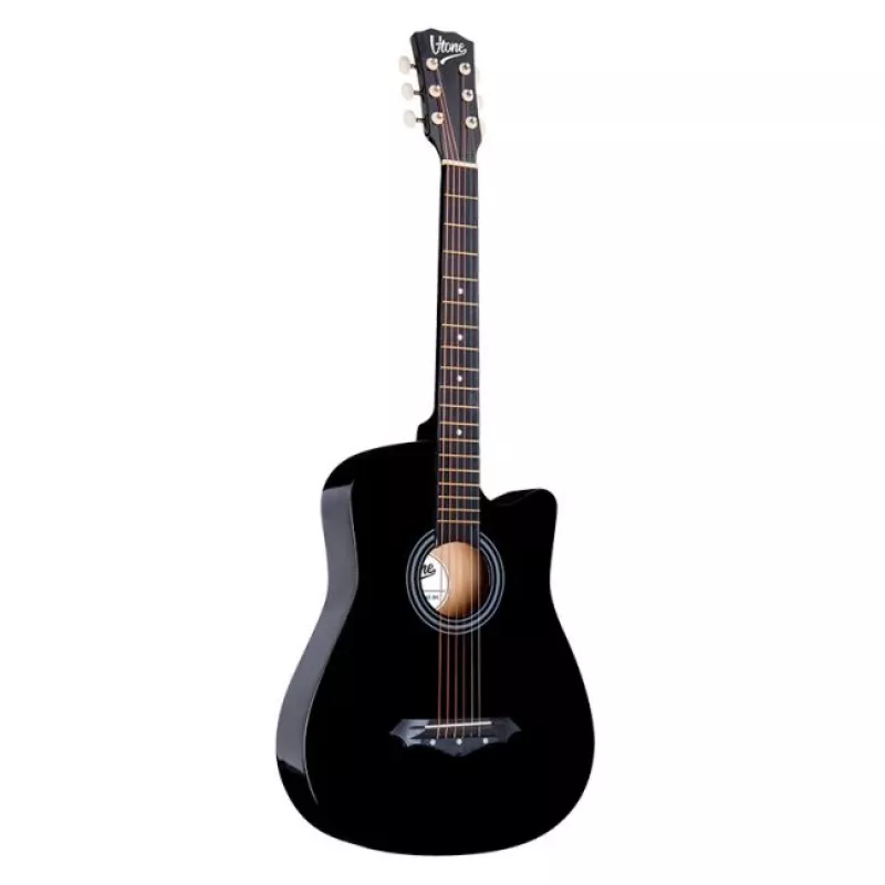 V-TONE AG One BK - 4/4 akoestische gitaar, zwart