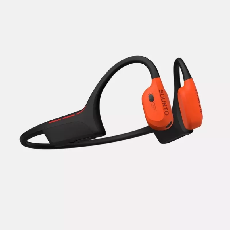 Suunto Wing 2 Coral Orange draadloze bone-conduction hoofdtelefoon met powerbank