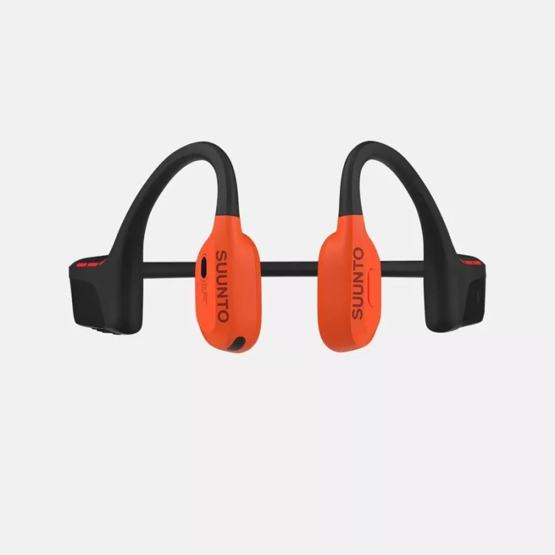 Suunto Wing 2 Coral Orange draadloze bone-conduction hoofdtelefoon met powerbank