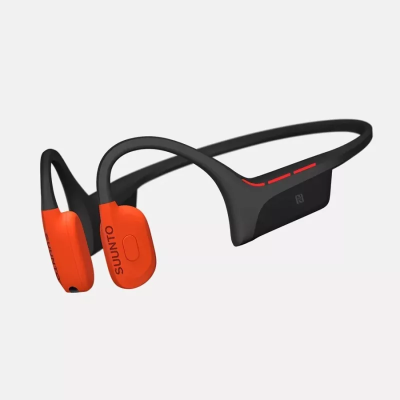 Suunto Wing 2 Coral Orange draadloze bone-conduction hoofdtelefoon met powerbank