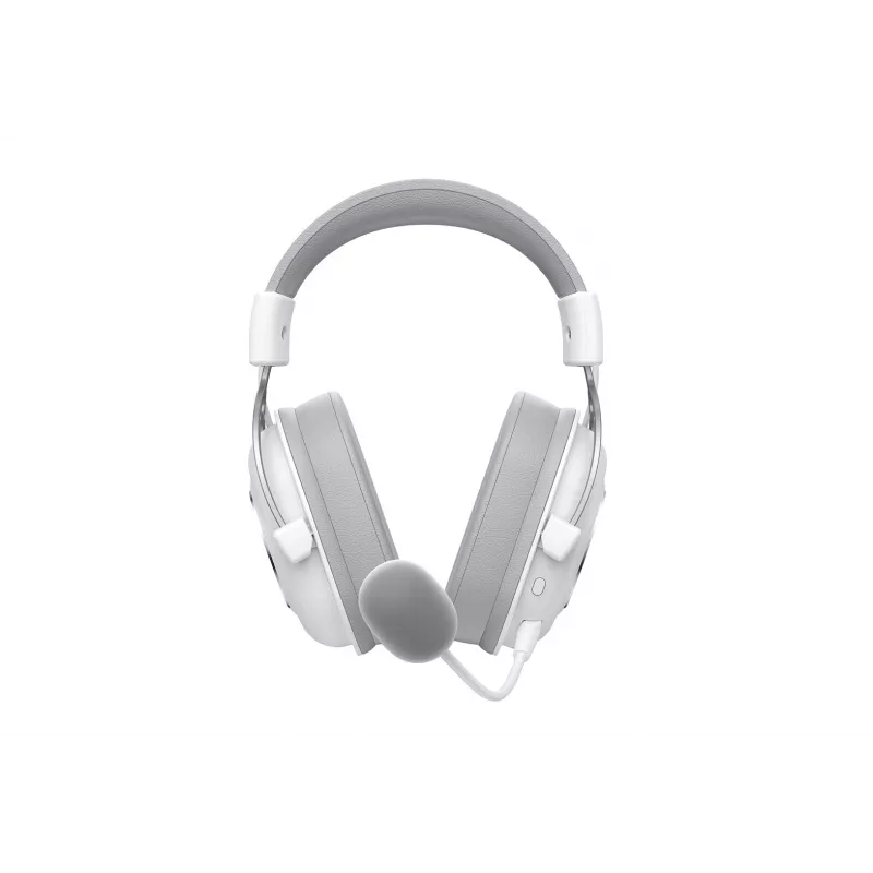 HAVIT H2002YG over-ear hoofdtelefoon — 2,4G draadloos, Bluetooth, bedraad, 20–20.000 Hz, 10 m bereik, 257 g (wit/grijs)