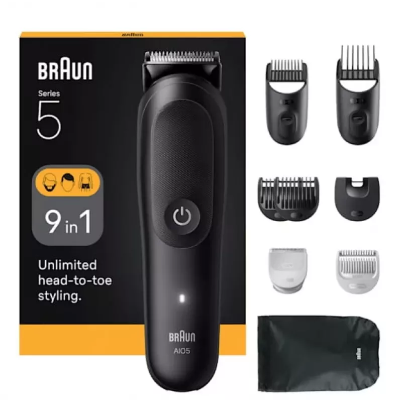 Braun AIO5540 haartrimmer zwart lithium-ion 120 min