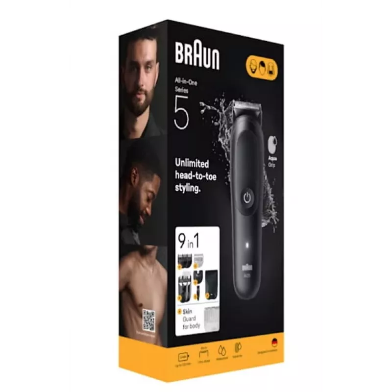 Braun AIO5540 haartrimmer zwart lithium-ion 120 min