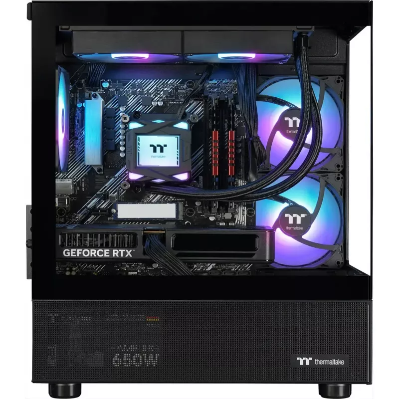 THERMALTAKE FTW A-Line LCS 5060 D5 desktop-pc gaming-pc, zwart/transparant, Windows 11 Home