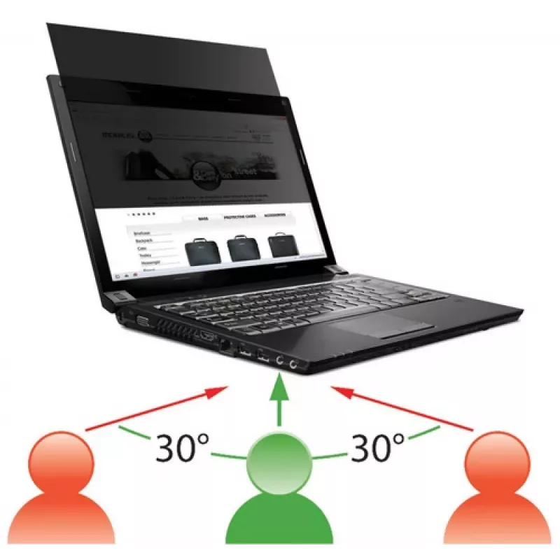Mobilis privacyfilter voor notebook - 39,6 cm breedbeeld (15,6 breedbeeld)