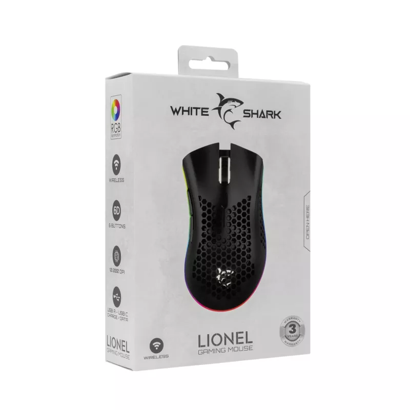White Shark WGM-5012 Lionel zwart