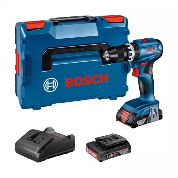 Bosch GSB 18V-45 Professional - klopboormachine - accu - 2 snelheden - sleutelboorhouder 13 mm - 45 N·m - 2 accu's - 18 V (06019K3303)