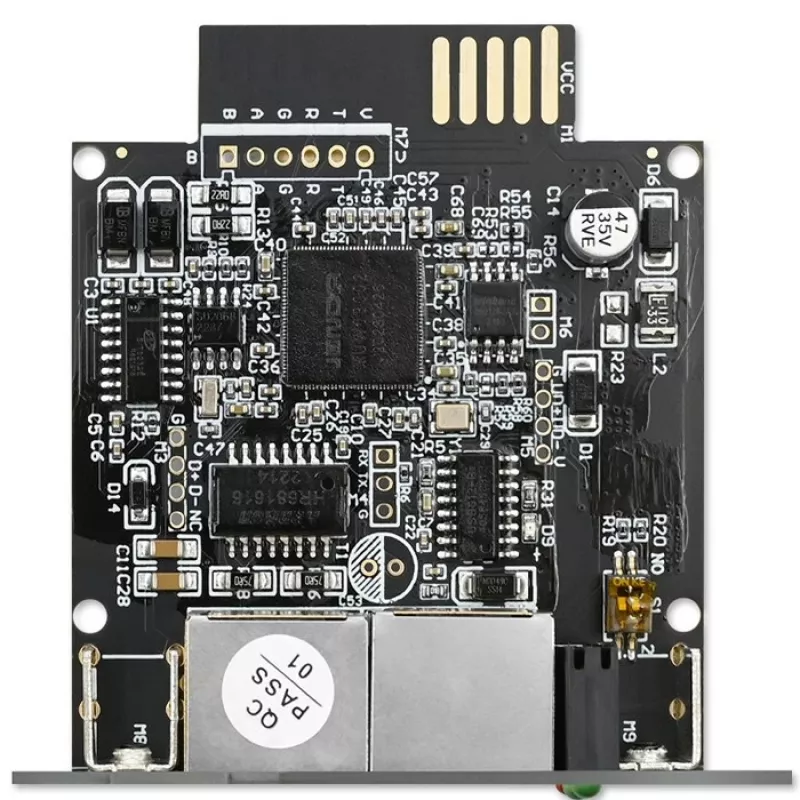 SNMP-netwerkbeheermodule QOLTEC 50398 voor UPS-monitoring en -bediening