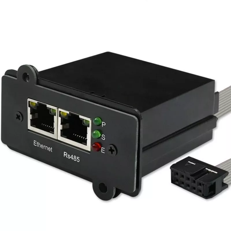 SNMP-netwerkbeheermodule QOLTEC 50398 voor UPS-monitoring en -bediening