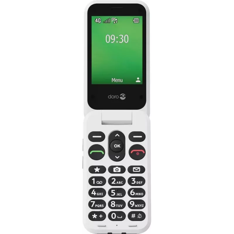 Feature-phone Doro Leva E30 2,8 inch 1150 mAh zwart wit