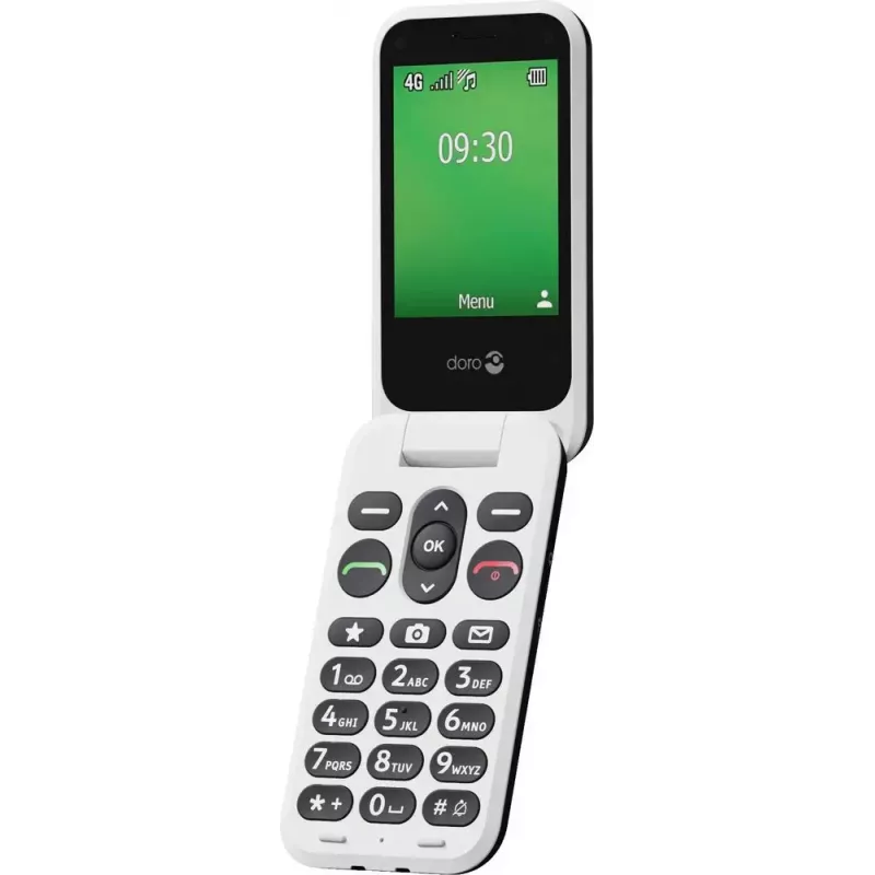 Feature-phone Doro Leva E30 2,8 inch 1150 mAh zwart wit