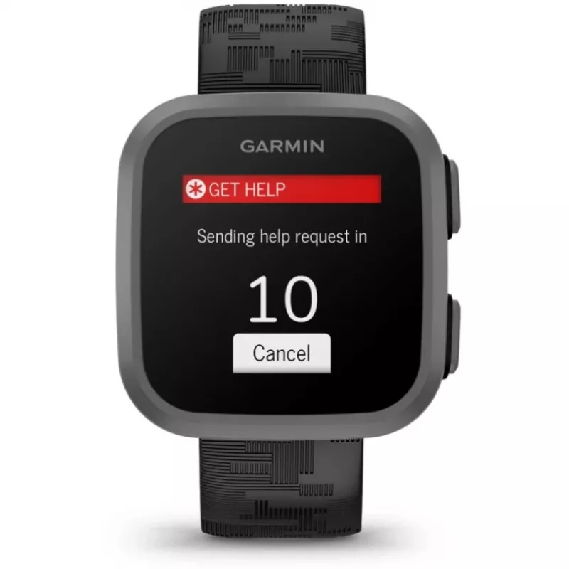 Garmin Bounce smartwatch, 3,3 cm (1,3") LCD, 240 x 240 pixels, touchscreen, 4G, wifi, GPS, zwart (010-02448-20)