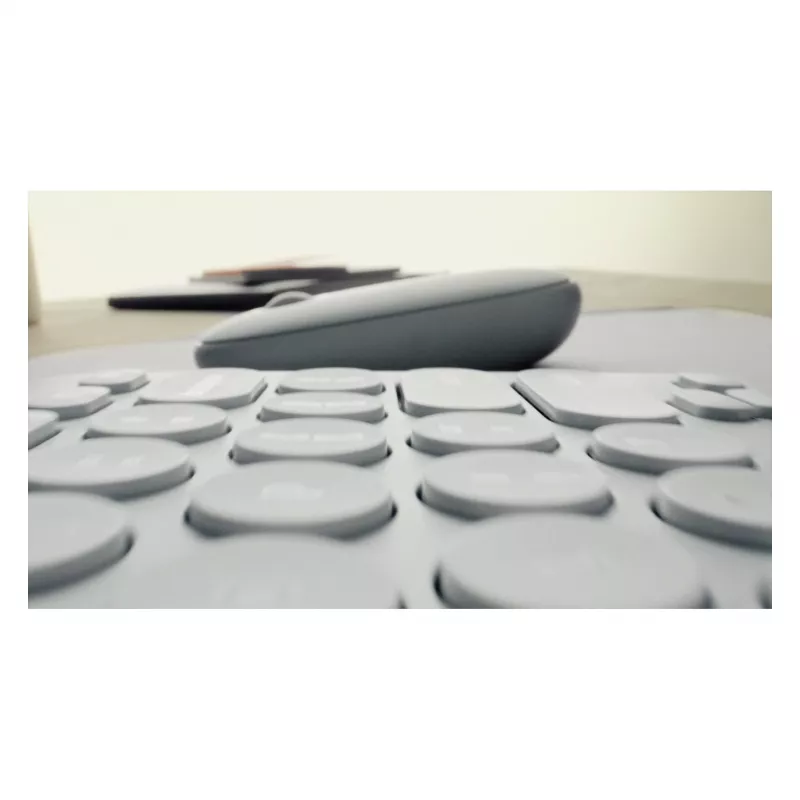 Logitech Pebble 2 Combo toetsenbord muis inclusief universele RF Wireless + Bluetooth QWERTZ Duits roze (920-012205)