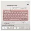 Logitech Pebble 2 Combo toetsenbord muis inclusief universele RF Wireless + Bluetooth QWERTZ Duits roze (920-012205)