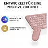 Logitech Pebble 2 Combo toetsenbord muis inclusief universele RF Wireless + Bluetooth QWERTZ Duits roze (920-012205)