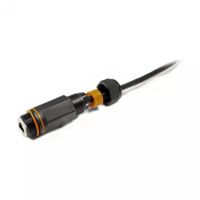 Good Connections ODC-02 outdoor IP67 Cat.6A RJ45 patchkabelkoppeling, zwart