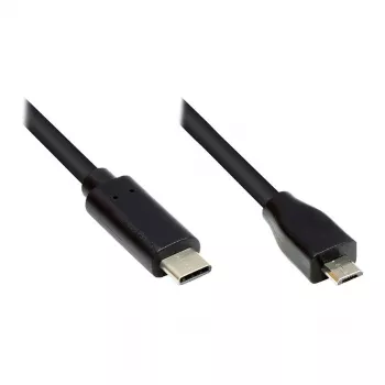Good Connections GC-M0124 - 3 m - USB Type-C - Micro USB Type-B - stekker - stekker - 480 MB/s