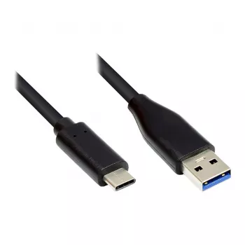 Good Connections GC-M0126 - 0,5 m - USB C - USB A - USB 3.2 Gen 1 (3.1 Gen 1) - 5000 Mbit/s - zwart