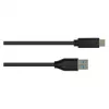 Aansluitkabel USB 3.0, USB 3.0 A stekker naar USB-C™ stekker, CU, zwart, 1 m, Good Connections®