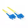 Patchkabel glasvezel duplex OS2 (singlemode, 9/125) SC/SC, LSZH, omkeerbare polariteit, 0,5 m, Good Conne (LW-9005SC)