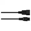 Alcasa P1405-S030 stroomkabel zwart 3 m C14-koppeling C5-koppeling (P1405-S030)