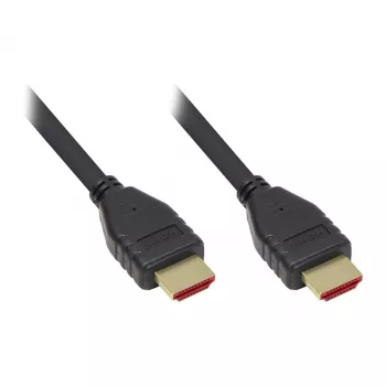 Ultra-High-Speed HDMI 2.1-kabel, 8K UHD-2 / 4K UHD, vergulde contacten, CU, zwart, 3 m, Good Conn (4521-030)