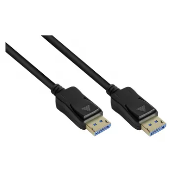 DisplayPort 2.0-kabel, 54 Gbit/s, UHBR 13.5, 4K @240Hz / 8K @60Hz, kopergeleider, zwart, 1m, Good C (DP20-010)