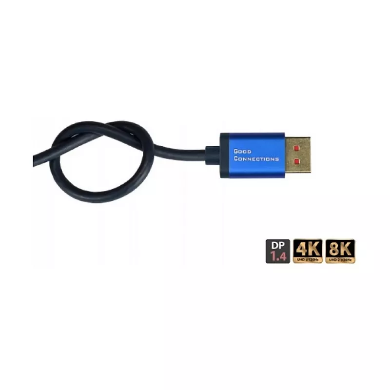 Alcasa SmartFLEX-kabel – 5 m – DisplayPort – DisplayPort – stekker – stekker – 7680 x 4320 pixels (4814-SF050B)