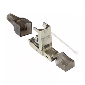 Good Connections GC-N0147 - RJ-45 - zwart - zilver - transparant - stekker - recht - Cat6a - S/UTP (STP)