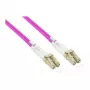 Alcasa LW-P820LC4 glasvezelkabel 20 m LC/UPC OM4 cappuccino - violet - wit (LW-P820LC4)