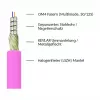 Alcasa LW-P820LC4 glasvezelkabel 20 m LC/UPC OM4 cappuccino - violet - wit (LW-P820LC4)