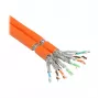 Installatiekabel, Cat.7 ruwe kabel, S/FTP, PiMF, 1000 MHz, 2x4P Duplex, AWG23, FRNC-B, oranje, 500 m, Good Connections (GC-N0067)