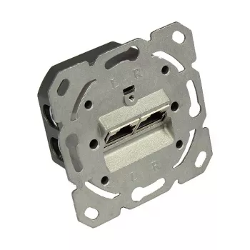 Netwerkdoos Cat. 6A, 2xRJ45, afgeschermd, verticale kabelinvoer, zonder centraalstuk/afdekraam, Good Connections (GC-N0051)