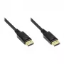 Good Connections aansluitkabel DisplayPort 1.2 - stekker incl. vergrendelingsbeveiliging - verguld - zwart - 0,5 m