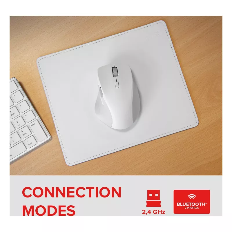 Speedlink LIBERA oplaadbare draadloze Bluetooth stille muis wit