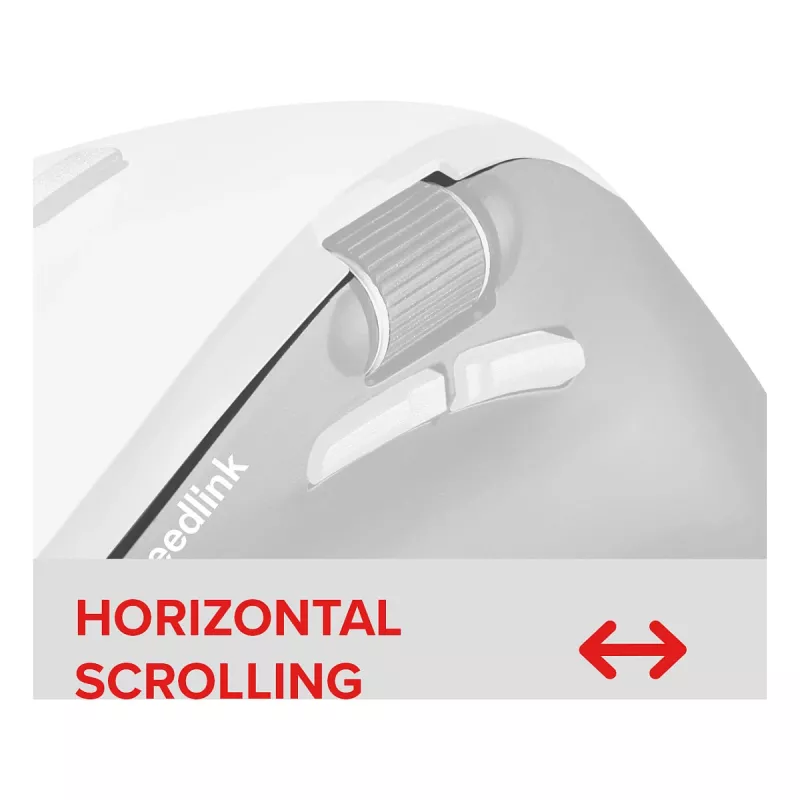 Speedlink LIBERA oplaadbare draadloze Bluetooth stille muis wit