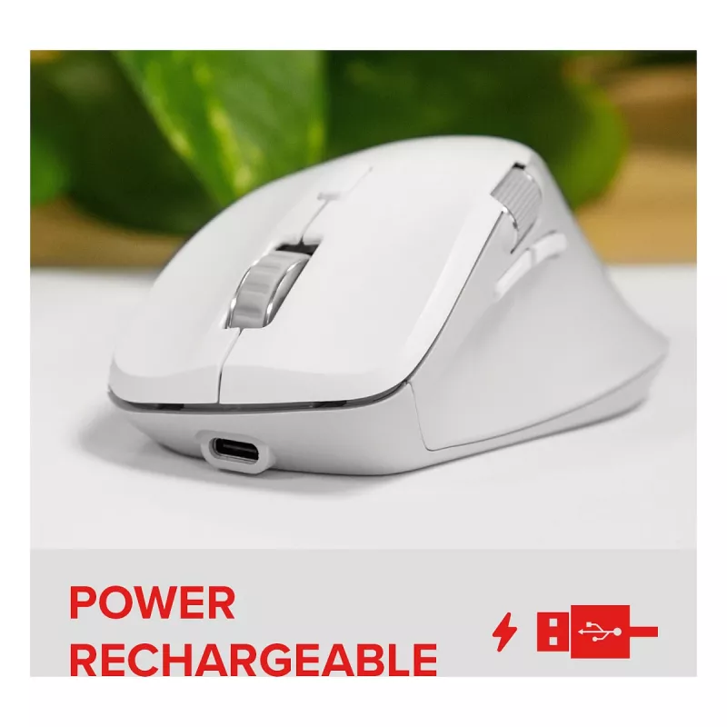 Speedlink LIBERA oplaadbare draadloze Bluetooth stille muis wit