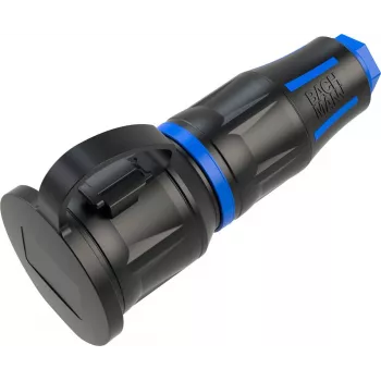 Bachmann BM0017349 veiligheidscontactdoos, professioneel CEE7/3, rubber
