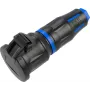 Bachmann BM0017351 veiligheidscontactdoos, professioneel CEE7/3, rubber
