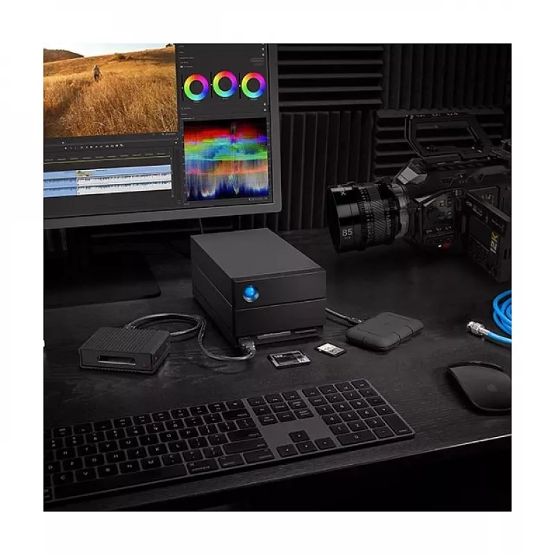 LaCie 2big Dock v2 60 TB desktop-harde-schijfbehuizing, 2-bay HDD-opslag