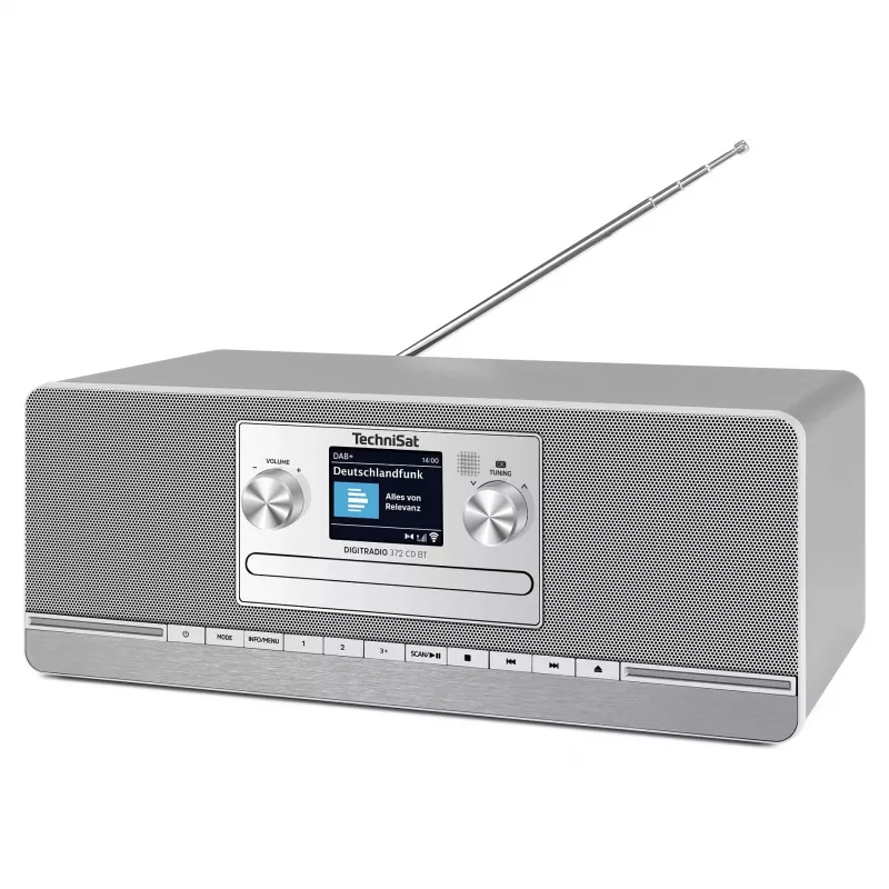 TechniSat DIGITRADIO 372 CD BT keukenradio analoog & digitaal antraciet, zilver