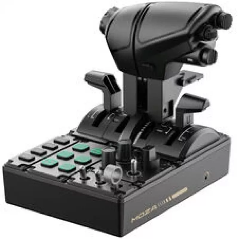 Throttle-paneel MOZA MTQ – flightbase, composietmateriaal, zwart, 166×216×198 mm
