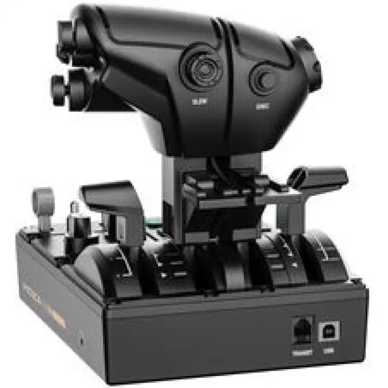 Throttle-paneel MOZA MTQ – flightbase, composietmateriaal, zwart, 166×216×198 mm